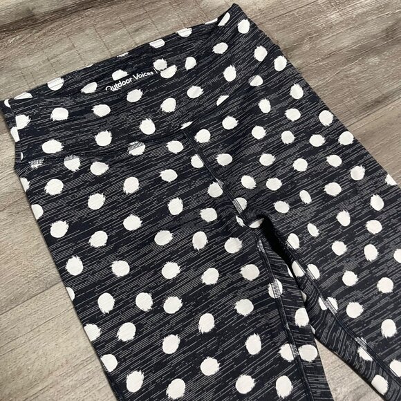 Outdoor Voices Athletic TechSweat Polka Dot Cropped Yoga Pants Women’s Size S - Picture 3 of 8
